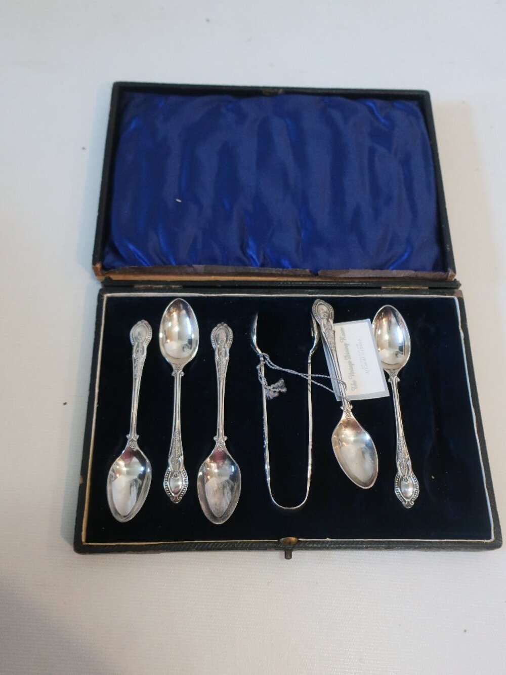 The Vintage Dining Room x Bergdorf Goodman EPNS 5-Teaspoons & 1-Tong 6-Pc Set